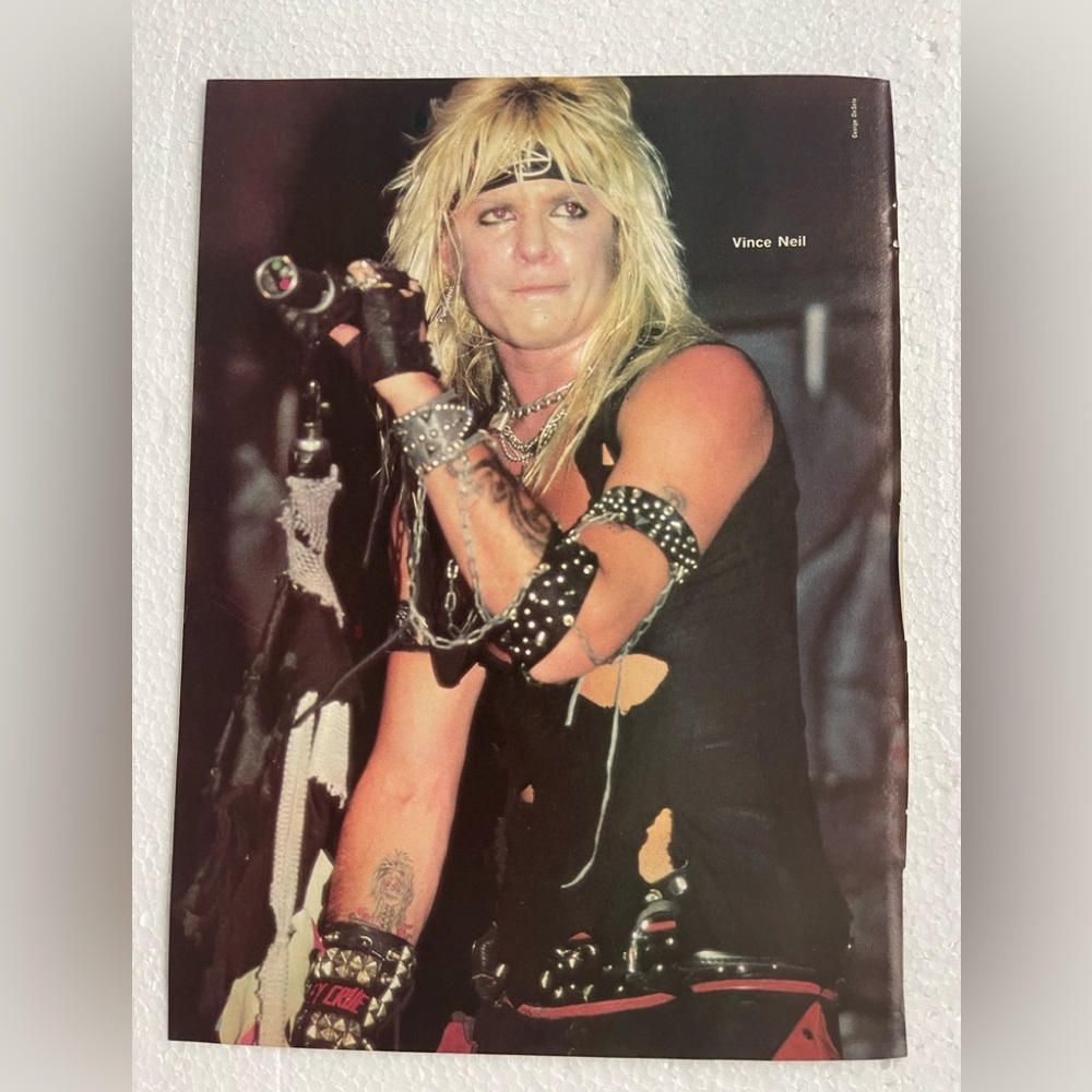 Vintage Vince Neil pinup